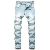 Stretch Slim Fit Retro Jeans Slim Fit Men's Casual Amazon Denim Pants