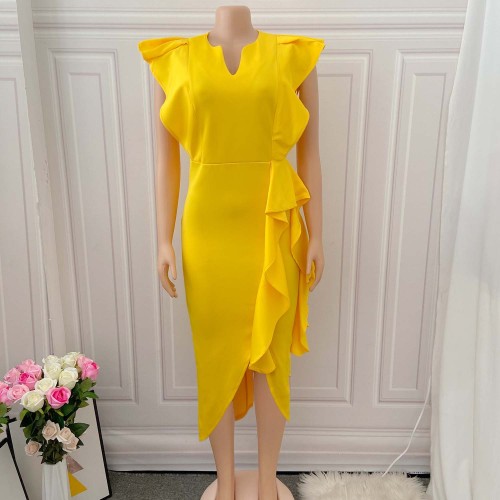 Large Split Irregular Banquet Dress