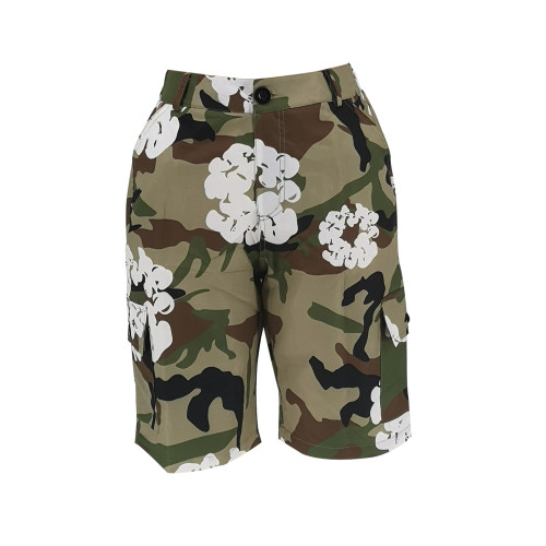 Leisure camouflage trend printed sports shorts
