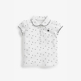 Children's top lapel pure cotton T-shirt