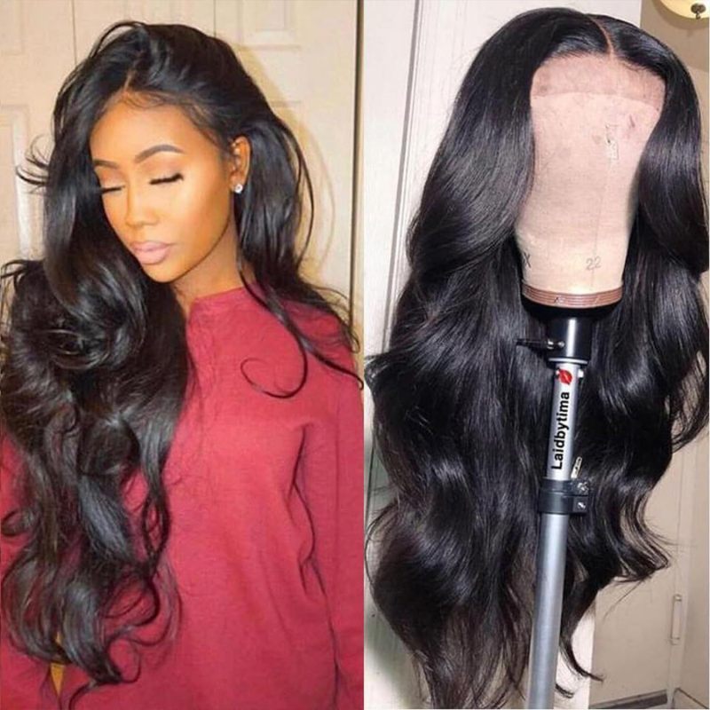 Large wave long curly hair with a center split bangs wig