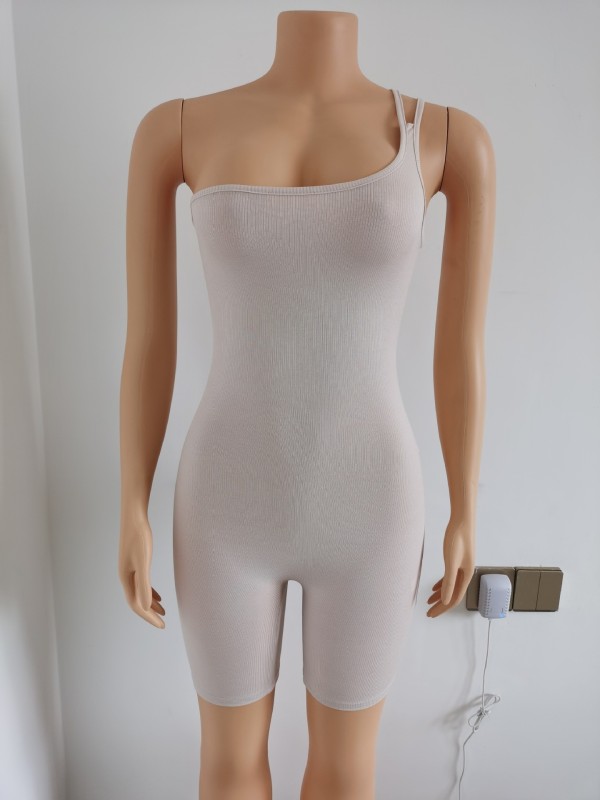 Women's Sexy Single Shoulder Strap Pit Tight jumpsuit