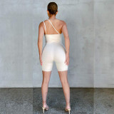 Women's Sexy Single Shoulder Strap Pit Tight jumpsuit