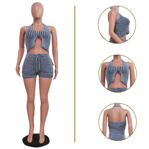 Casual tank top shorts set