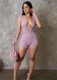 Deep V-back sexy jumpsuit