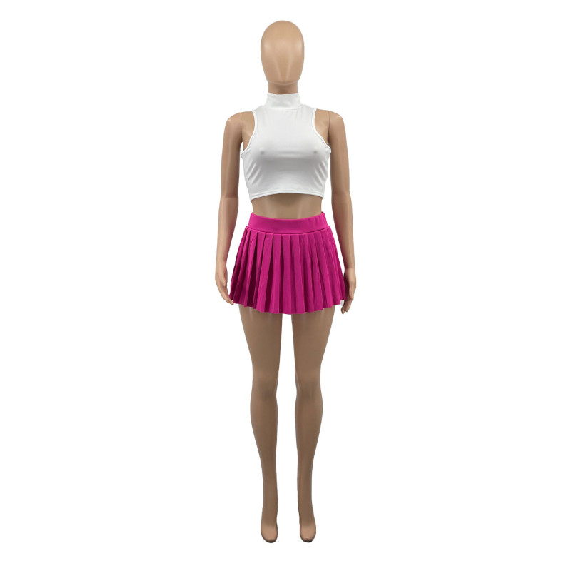 Sexy mini pleated short skirt