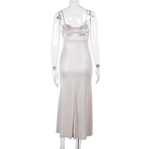 Slim fit sparkling camisole dress