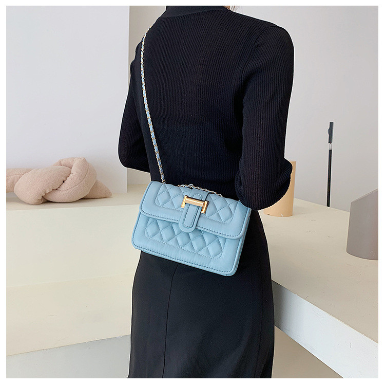 Chain Crossbody Bag Texture Handheld Shoulder Bag