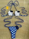 Knitted hand hook fun bikini swimsuit set
