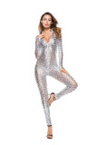 Hollow tight fitting suit with loopholes, jumpsuit S41359399667