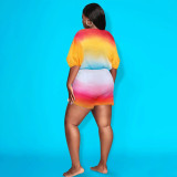 Positioning printed shorts set
