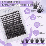 Large capacity single cluster false eyelash cover box