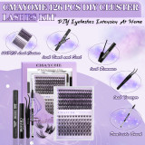Large capacity single cluster false eyelash cover box