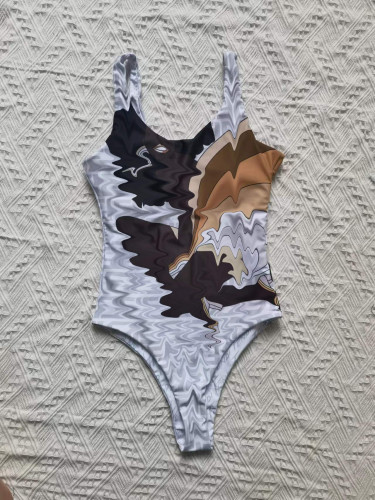 Letter printed women's swimwear