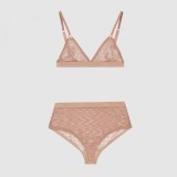 Mesh letter embroidery with transparent lace jumpsuit