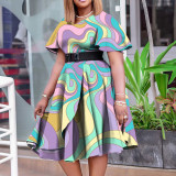 Women's commuting slim fit plus size dress