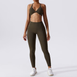 Bra+pants quick drying yoga exercise set