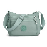 Solid color nylon women's shoulder bag