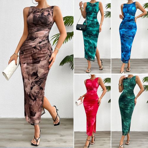 Sleeveless mesh dress