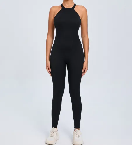 Backless sports quick drying jumpsuit