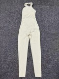 Backless sports quick drying jumpsuit