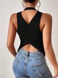 Interior top with short suspender straps
