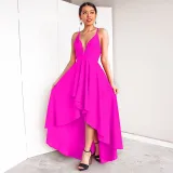 Oversized women's V-neck big swing dress