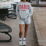 Printed hoodie two-piece set