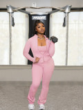 Cardigan sports two-piece set