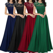 Chiffon jumpsuit long skirt