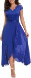 V-neck sleeveless lace mesh long skirt