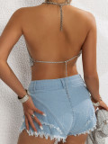 Hollow bra, bikini suspender, body chain
