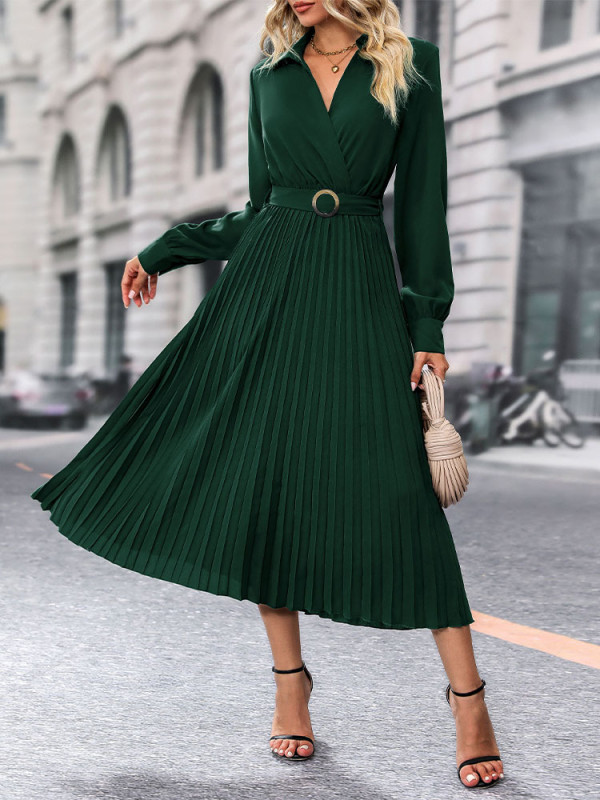 Solid color dress