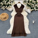 Fish tail knitted dress