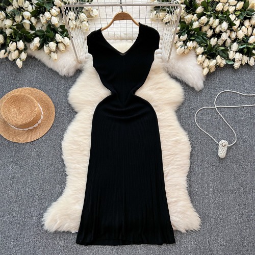 Fish tail knitted dress