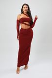Tight mesh, neck wrapped, chest wrapped, hip wrapped, long skirt