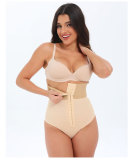 Ladies' body shaping high waisted 3-row buckle waist cinching strap hip lifting pants