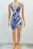 Diamond dress, luxurious and sparkling evening gown