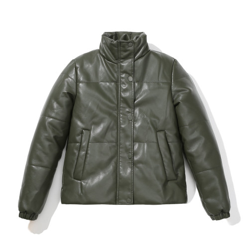 Short leather jacket, thick cotton jacket, and bread jacket