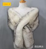 Imitation fur fox fur evening dress, thick shawl, cloak scarf, fake scarf