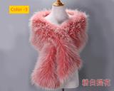 Imitation fur fox fur evening dress, thick shawl, cloak scarf, fake scarf
