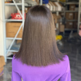 High weight human hair wig with long hair
