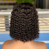 High weight human hair wig with curly hair