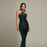 Split sequin skirt