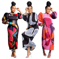 Lantern sleeve pleated dress Lantern sleeve pleated dress