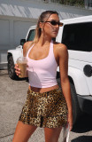 Super elastic pleated mini skirt with leggings
