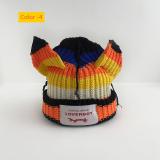 Short ear knitted yarn cap for warmth and thick knitted yarn cap