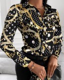 Single breasted cardigan shirt top