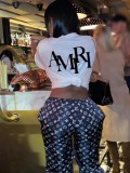 Letter printed T-shirt