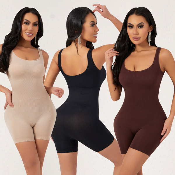 Large size abdominal shaping seamless chest support, tight fitting base, and body hugging underwear